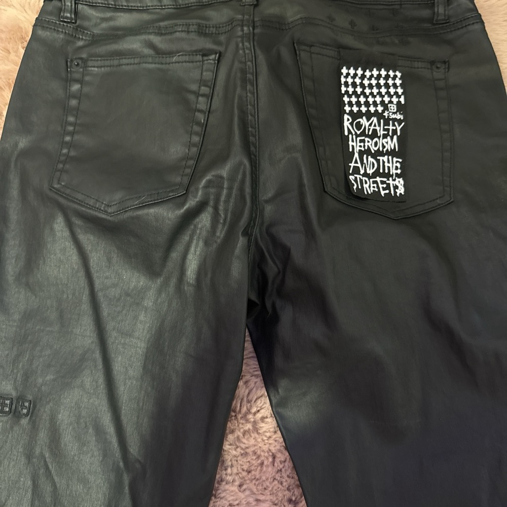 Adidas Black Pants with Graphic Detail